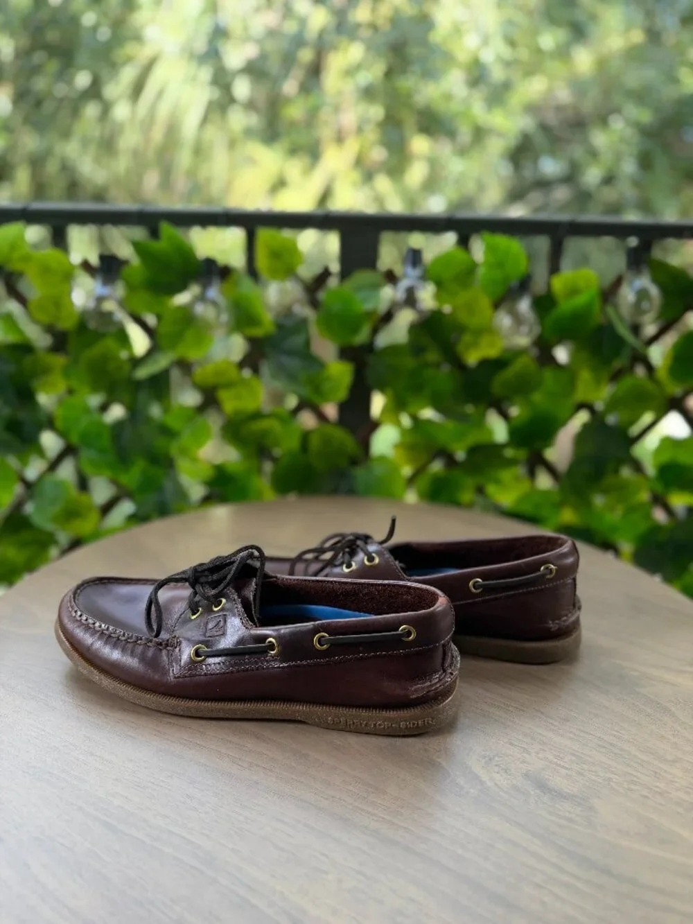 Sperry Top-Sider Authentic Original 2-Eye Boat Shoes Men's Dark Brown Leather